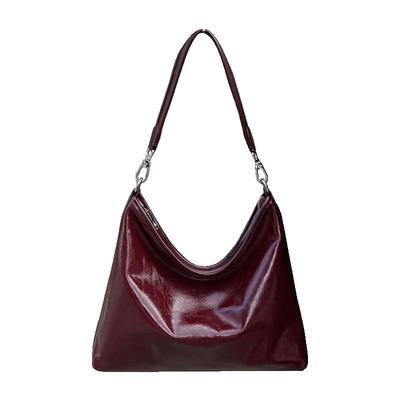 时尚牛皮大容量腋下单肩包斜挎包