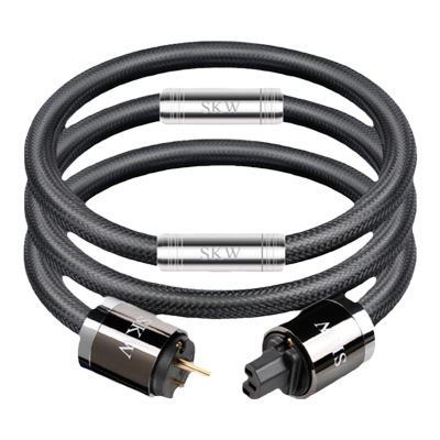SKW高端旗舰镀银台湾进口电源线