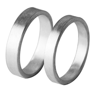 皓月 999足银古法手工戒指情侣纯银对戒素面银指环男女学生复古范