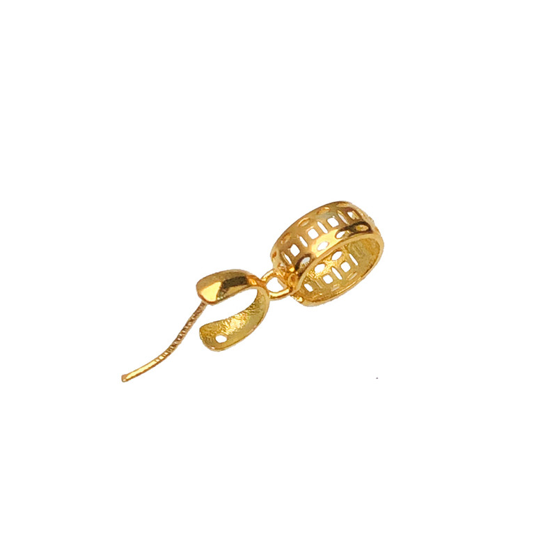 18k金金扣头AU750金扣头吊坠