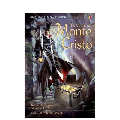 【预售】【Usborne分级阅读3】基督山伯爵 The Count of Monte Cristo 英文儿童分阶阅读 英语早教故事课外书 进口童书