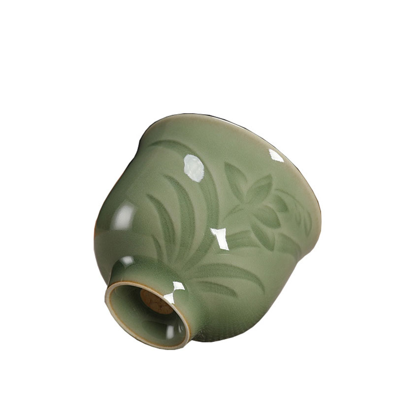 品茗杯仿古柴窑功夫茶具