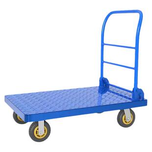 钢板小推车拉货手推车搬运车家用平板车便携拖车折叠小拉车手拉车