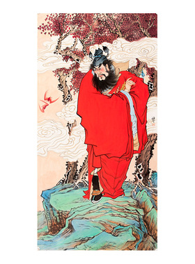 钟馗画像手工中国画手绘挂画无框