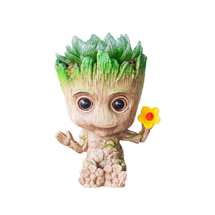 格鲁特多肉易养盆栽绿植办公室内居家桌面简约装饰摆件创意礼品