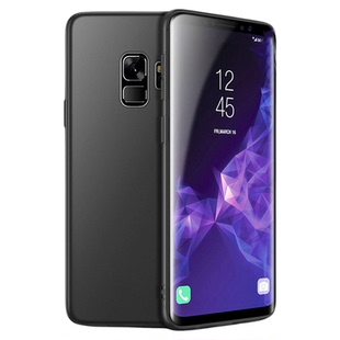 适用三星S9手机壳S9+保护套S9plus硅胶SM-G9600全包G9650防摔超薄磨砂黑色软壳防滑简约男女款