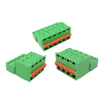 2EDGKDP5.08mm弹簧按压式免焊对接EDGKDR插座EDGKD插头公母对插拔