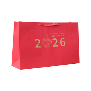 黑色红色礼品袋纸袋子高档手提袋加厚牛皮纸袋特大号时尚画框礼服