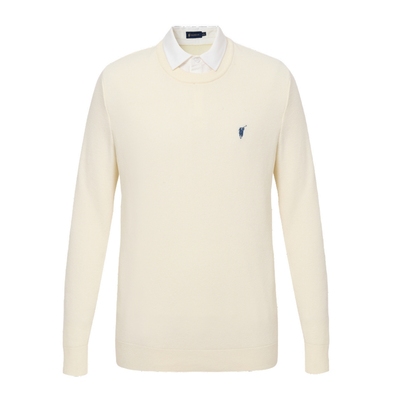 POLOWALK春季男式针织衫假两件