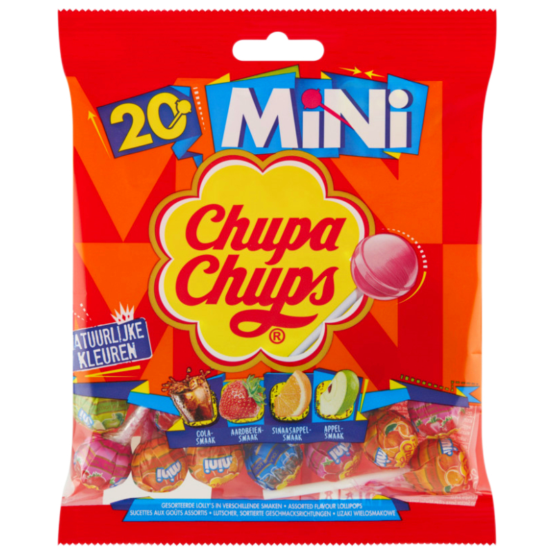 现货德国珍宝珠mini迷你棒棒糖水果味低脂肪圣诞零食糖果儿童英国