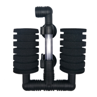 信友水妖精双头生化棉过滤器鱼缸气动单头水妖精壁挂式充氧器2822