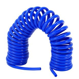 PU夹纱弹簧气管软管气动高压伸缩螺旋管空压机气泵防爆充气管8mm