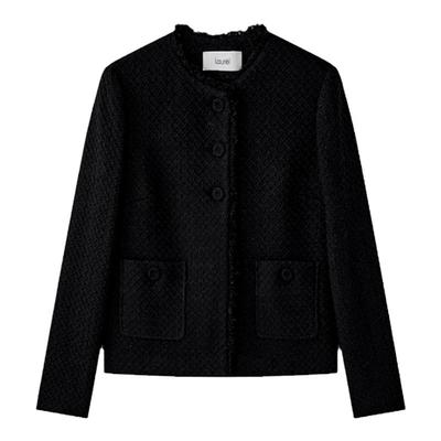 LAUREL三粒扣花呢小香外套