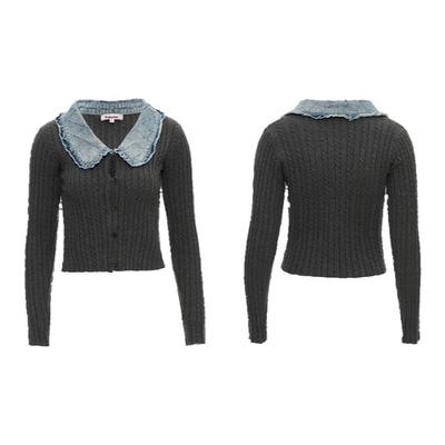 针织衫PALAVAS新品上架拼接开衫