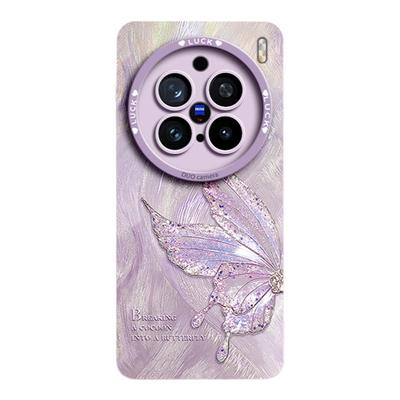 轻奢高级感仙气蝴蝶！液态硅胶壳