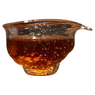 饴山琉璃纯手作原创设计透明茶海分茶器公道杯精致小容量