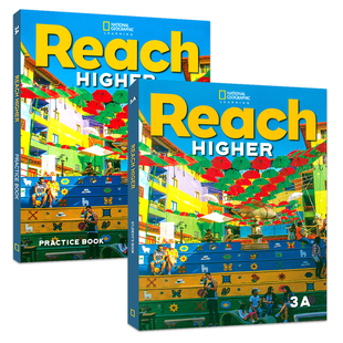 美国国家地理出版社原版Reach Higher Student Pack 3A 学生用书练习册 儿童青少年英语入门教材培训鲸鱼外教小学教辅 顺丰发货