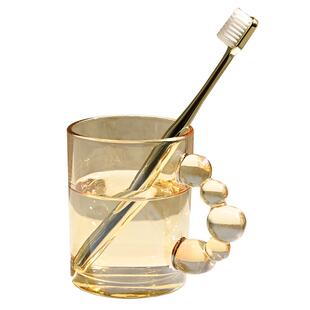 玻璃刷牙杯家用漱口杯情侣牙缸牙桶高颜值女牙刷杯子牙具洗漱套装