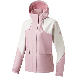 特步风衣夹克2025秋季保暖户外休闲运动拼色外套女款976328160083