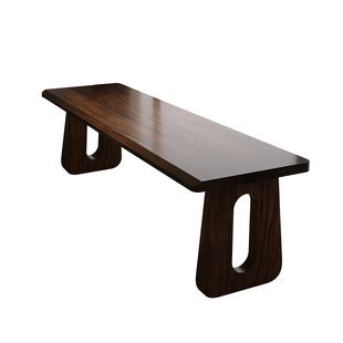 意式极简去客厅化书桌南美胡桃木高端客厅家用办公室长条桌工作台