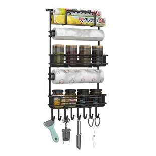 冰箱置物架侧面挂架多层厨房用品家用大全侧壁保鲜膜多功能收纳架