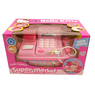 儿童超市仿真收银机玩具刷卡机收银台过家家厨房玩具女孩3-6周岁
