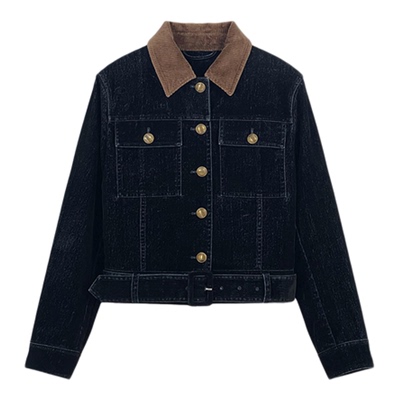ECHOADE短款牛仔夹克外套