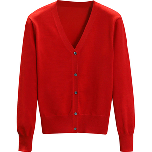 2025年春秋新款针织开衫外套女薄款短款旗袍外搭上衣工作服毛衣