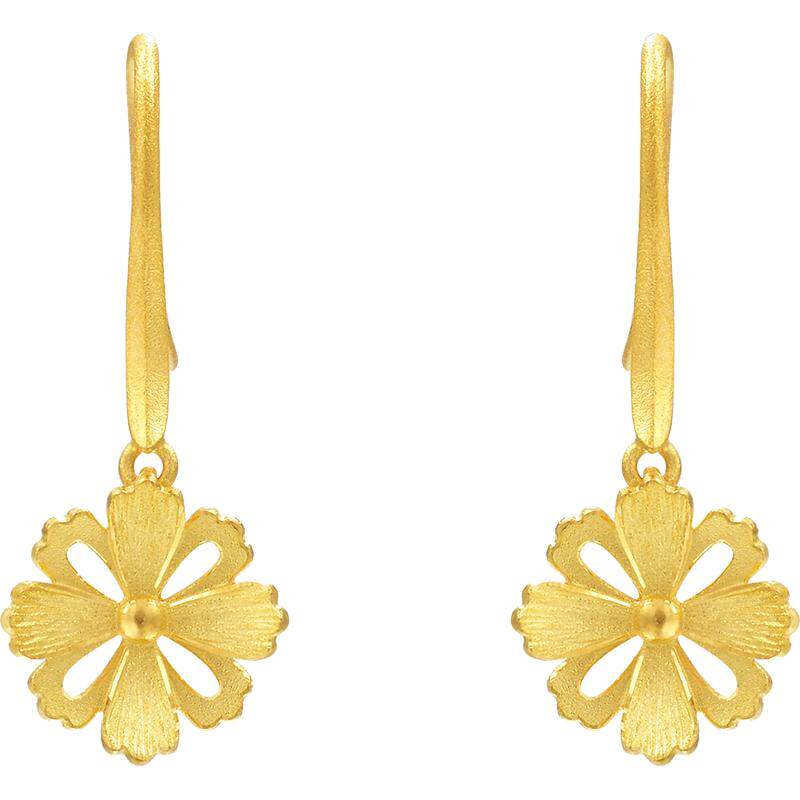 周生生文化祝福花韵结婚女款耳饰