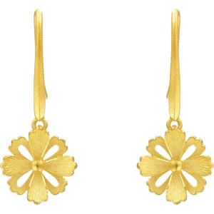 周生生格桑花耳环黄金足金耳饰女士送礼足金耳钉86941E