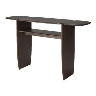 Ethnicraft进口桃花心木入户正对门玄关桌纯实木玄关柜超窄椭圆