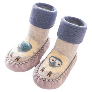 贝肽斯婴儿鞋袜学步秋冬新生小月龄宝宝加厚鞋袜0-6月学走路袜鞋S