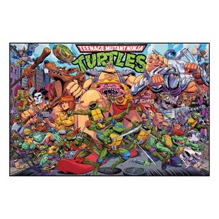RE.POSTER忍者神龟TURTLES高清版画有框装饰画家装收藏动漫海报