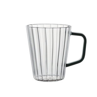 九土耐热硅把手玻璃杯咖啡杯女生水杯办公室泡茶杯家用杯子饮料杯