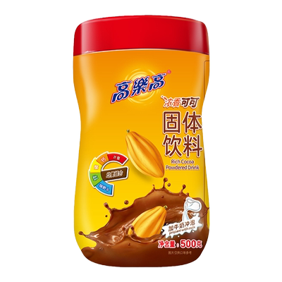 可可粉高乐高固体饮料搭配牛奶