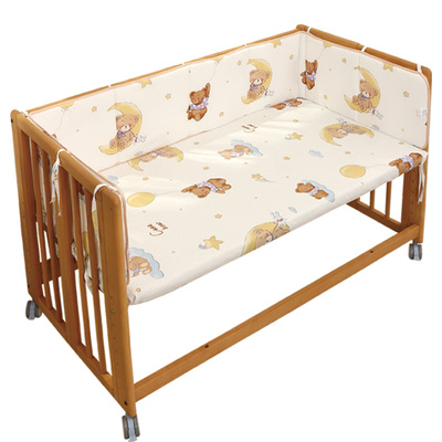 婴儿床围栏软包防撞固定胆床围挡