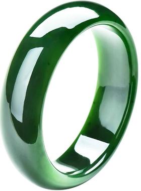 绿翠玉楼天然a货女款碧玉手镯