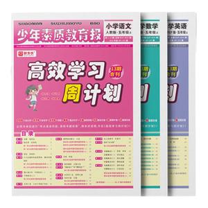 高效学习周计划少年素质教育报一二年级三四年级五六年级下册语文数学英语上册2024人教北师大冀教版新全优少年素质教育报周计划下