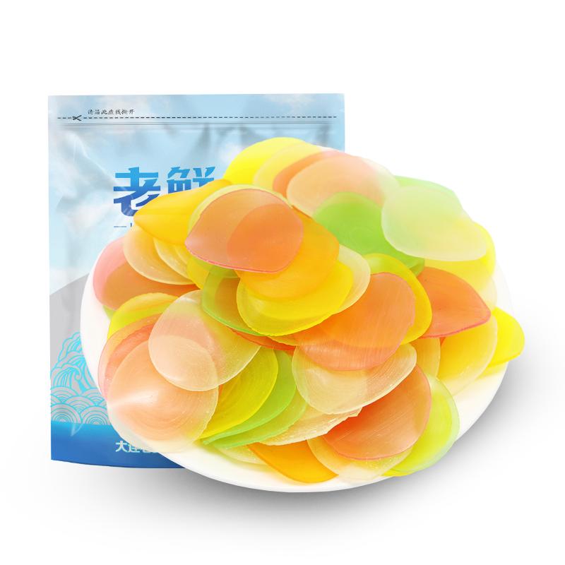 老鲜生酥脆彩色大虾片500g