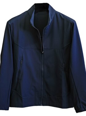 纯色立领轻量防晒男士冲锋衣外套