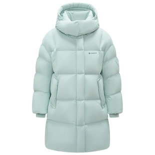 坦博尔儿童羽绒服2025冬季新款中大童加厚保暖中长款可脱帽外套