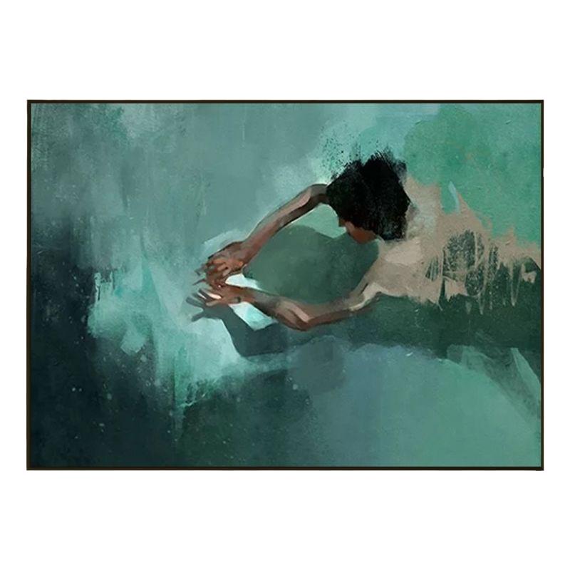 梦幻之美人物艺术抽象游泳装饰画
