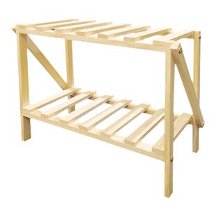 原木多层花架多层收纳架简约现代组装置物架桌面客厅省空间杂物架