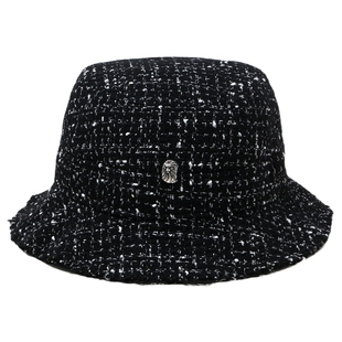 BAPE BLACK X NEW ERA联名配饰猿人徽标粗花呢渔夫帽181906N