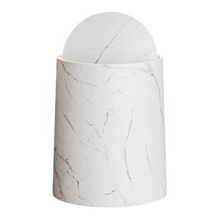 带盖垃圾桶家用高档轻奢仿大理石客厅卧室纸篓厨房厕所大号卫生桶