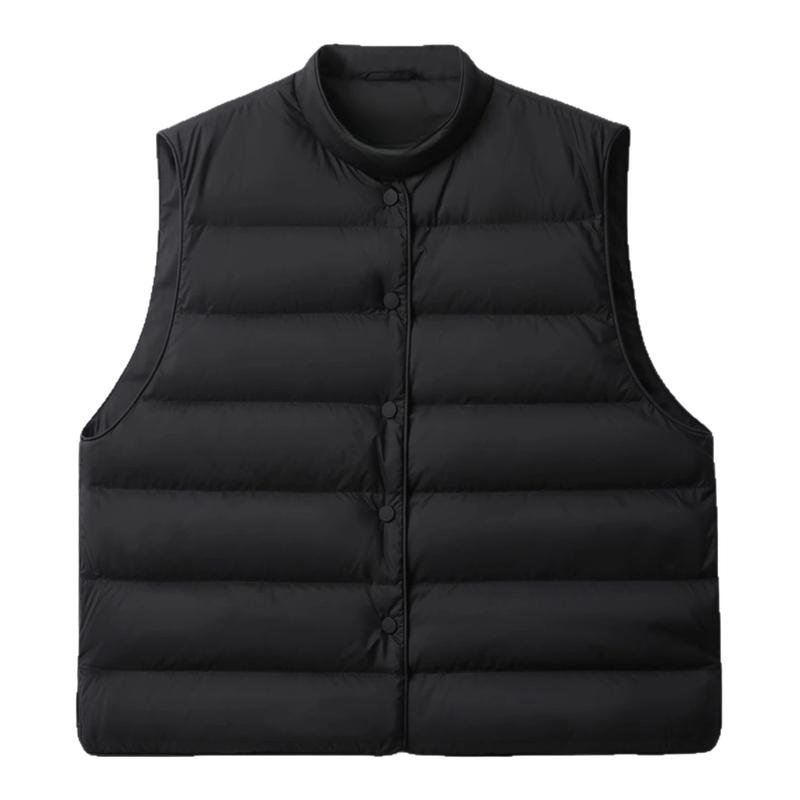 95白鹅绒羽绒服马甲女