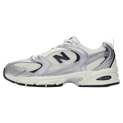 New Balance NB530 复古透气 跑步老爹鞋 白银/白色/银灰 MR530SG