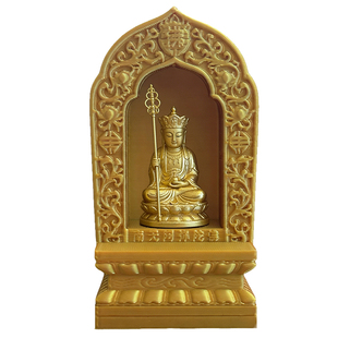 小型佛龛迷你寸佛地藏佛祖观音擦擦佛像桌面供奉莲台佛堂柜式底座