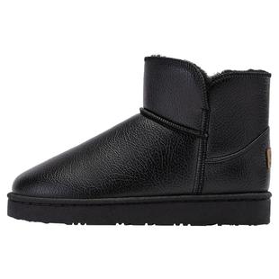 回力官方旗舰店雪地靴男冬季加绒加厚男士皮面防水东北大棉鞋子男