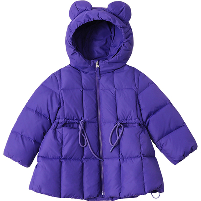 中长款加厚女小童羽绒服